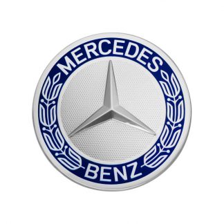 Mercedes-Benz Radnabenabdeckung blau, Stern mit Lorbeerkranz