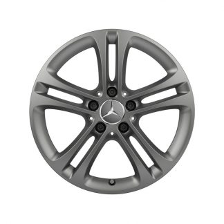Aktionsset Mercedes-Benz 17 Zoll Sommerkompletträder Satz, A-Klasse, 5-Doppelspeichen Design inkl. SONAX Reifenglanzgel