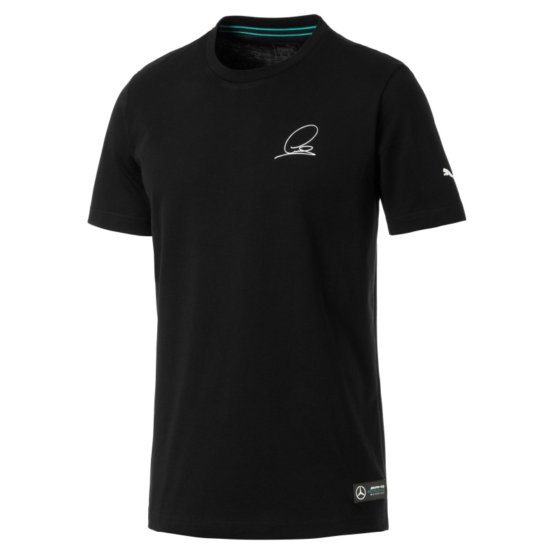 AMG Petronas Motorsport T-Shirt mit Lewis Hamilton Signatur für Herren AMG Petronas Motorsport T-Shirt mit Lewis Hamilton Signatur für Herren