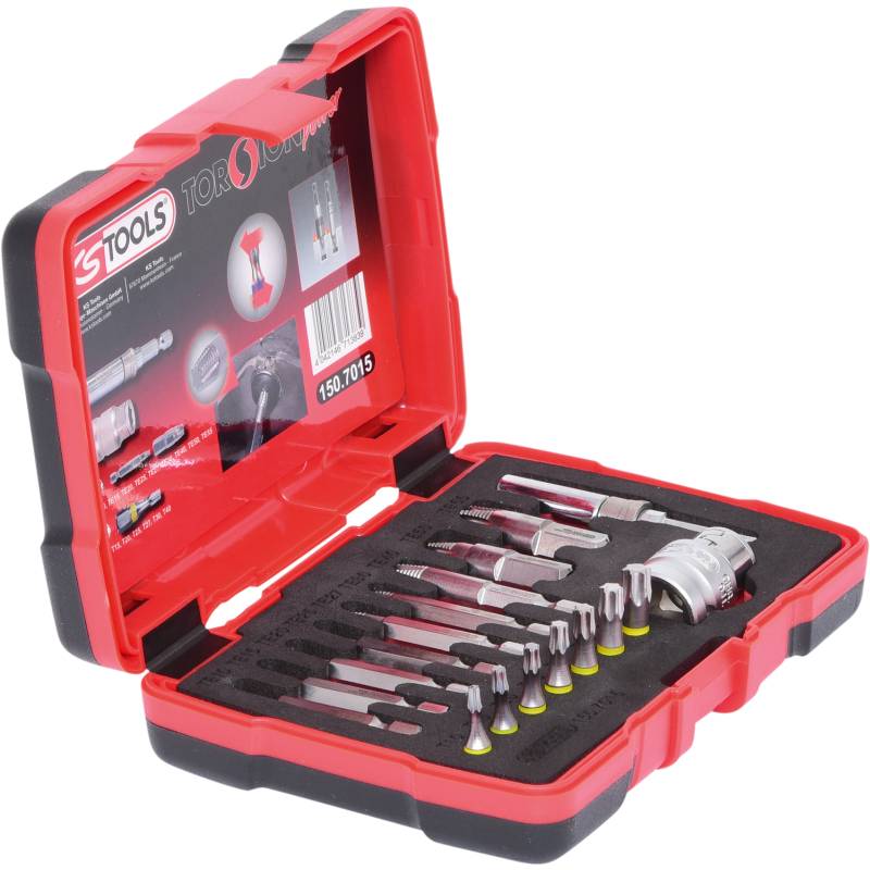 KS Tools 1/4" + 10 mm Torx-Schrauben-Ausdreher-Satz, 18-tlg. KS Tools 1/4" + 10 mm Torx-Schrauben-Ausdreher-Satz, 18-tlg.