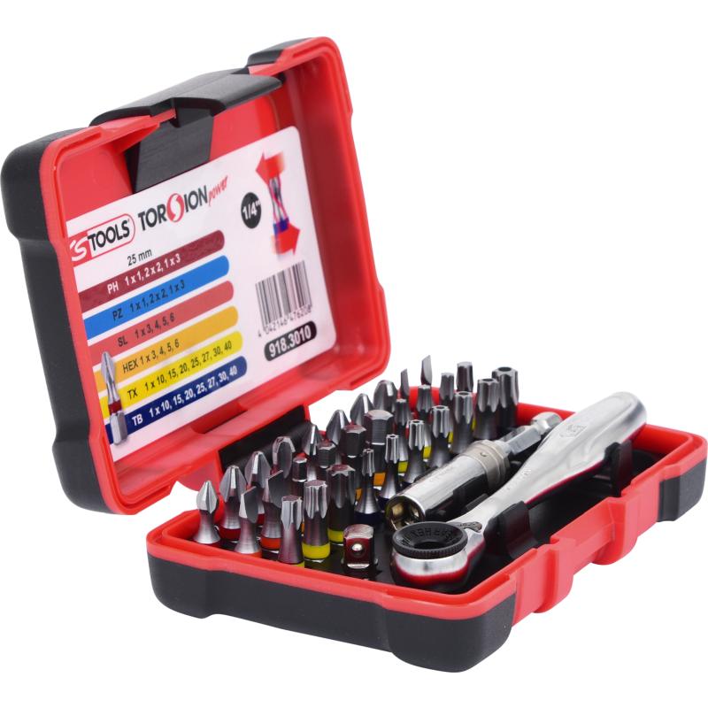 KS Tools 1/4" TORSIONpower Bit-Box, 32-tlg. KS Tools 1/4" TORSIONpower Bit-Box, 32-tlg.