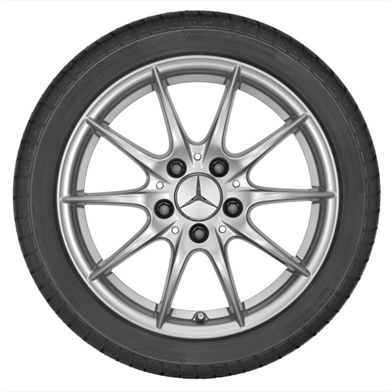 Mercedes-Benz Sommerkompletträder Satz, 16 Zoll, B-Klasse W245, 10-Speichen-Design Mercedes-Benz Sommerkompletträder Satz, 16 Zoll, B-Klasse W245, 10-Speichen-Design