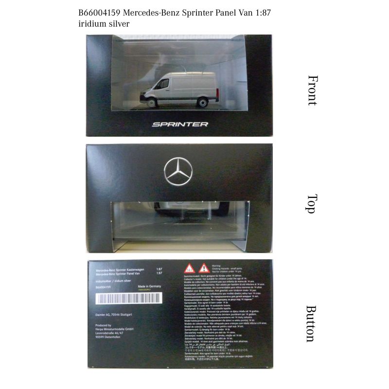 Mercedes-Benz, Sprinter, Kastenwagen Modellauto, Maßstab 1:87 Mercedes-Benz, Sprinter, Kastenwagen Modellauto, Maßstab 1:87