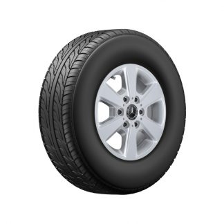 Mercedes-Benz Sommerkompletträder Satz, 16 Zoll, Sprinter 907, 6-Speichen-Design Mercedes-Benz Sommerkompletträder Satz, 16 Zoll, Sprinter 907, 6-Speichen-Design