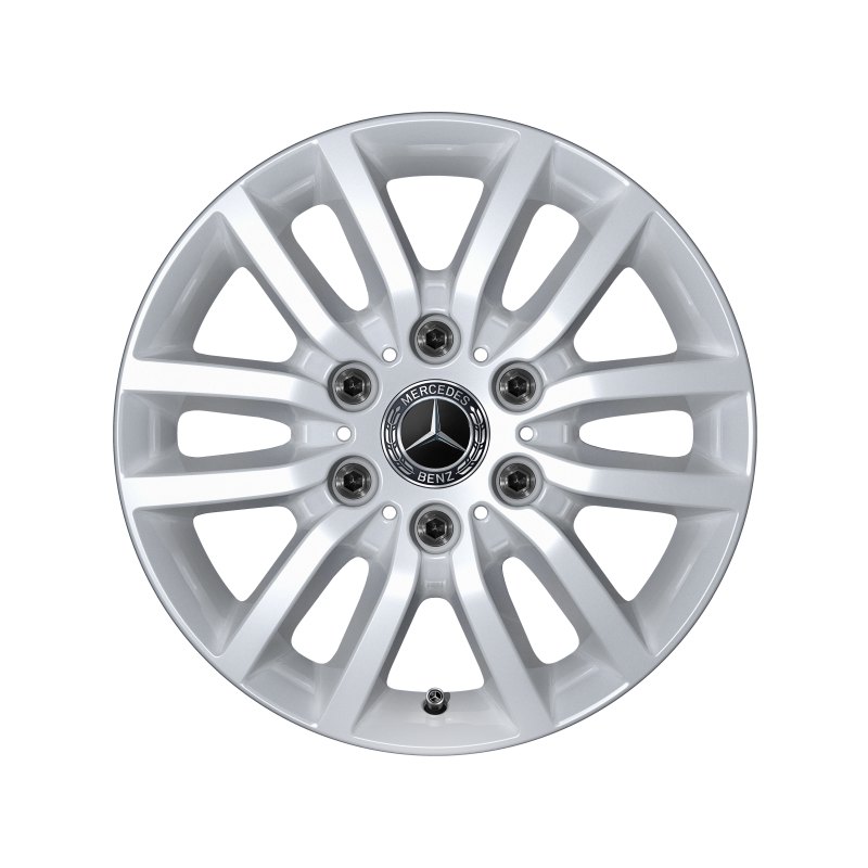 Mercedes-Benz 16 Zoll Alufelge, Sprinter 907, 6-Speichen-Design Mercedes-Benz 16 Zoll Alufelge, Sprinter 907, 6-Speichen-Design