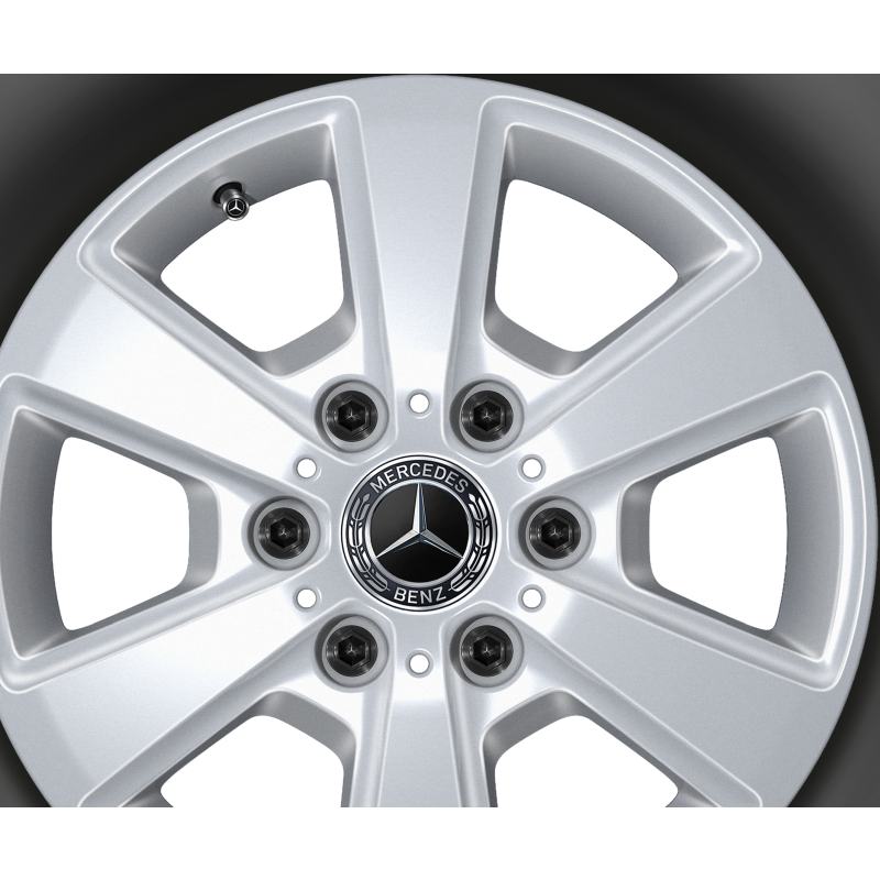 Mercedes-Benz 16 Zoll Alufelge, Sprinter 907, 6-Speichen-Design Mercedes-Benz 16 Zoll Alufelge, Sprinter 907, 6-Speichen-Design
