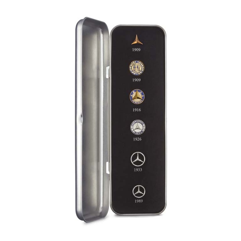 Mercedes-Benz Pins, historische Sterne, 6er-Set Mercedes-Benz Pins, historische Sterne, 6er-Set