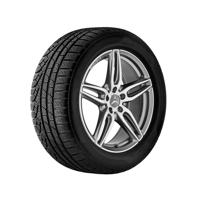 Mercedes-Benz AMG Alufelge, 5-Doppelspeichen-Design, 18 Zoll, A-Klasse, B-Klasse, CLA Mercedes-Benz AMG Alufelge, 5-Doppelspeichen-Design, 18 Zoll, A-Klasse, B-Klasse, CLA