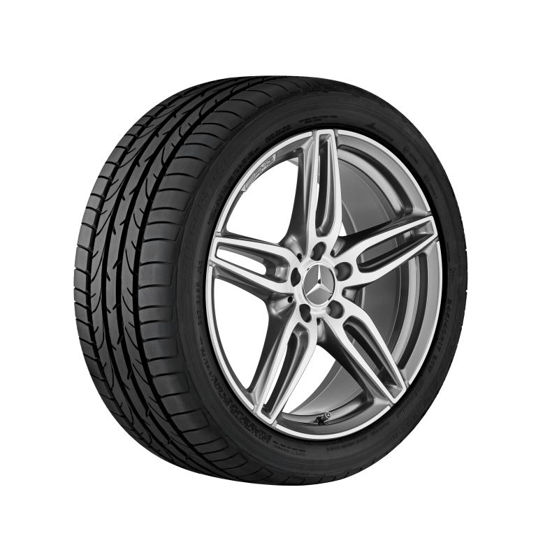 Mercedes-Benz AMG Alufelge, 5-Doppelspeichen-Design, 18 Zoll, A-Klasse, B-Klasse, CLA Mercedes-Benz AMG Alufelge, 5-Doppelspeichen-Design, 18 Zoll, A-Klasse, B-Klasse, CLA