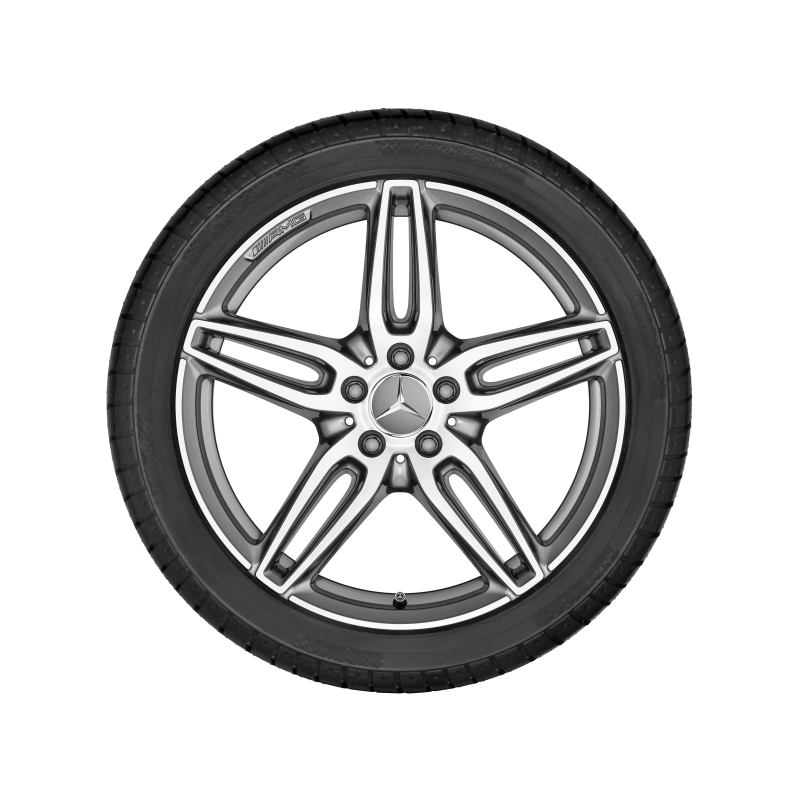 Mercedes-Benz AMG Alufelge, 5-Doppelspeichen-Design, 18 Zoll, A-Klasse, B-Klasse, CLA Mercedes-Benz AMG Alufelge, 5-Doppelspeichen-Design, 18 Zoll, A-Klasse, B-Klasse, CLA