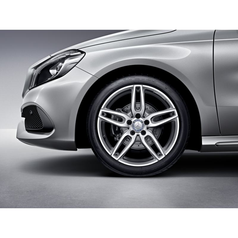 Mercedes-Benz AMG Alufelge, 5-Doppelspeichen-Design, 18 Zoll, A-Klasse, B-Klasse, CLA Mercedes-Benz AMG Alufelge, 5-Doppelspeichen-Design, 18 Zoll, A-Klasse, B-Klasse, CLA