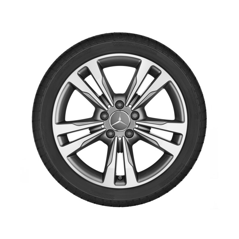 Mercedes-Benz Alufelge, 5-Doppelspeichen-Design, 17 Zoll, E-Klasse Mercedes-Benz Alufelge, 5-Doppelspeichen-Design, 17 Zoll, E-Klasse