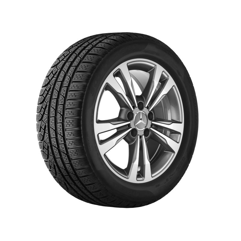 Mercedes-Benz Alufelge, 5-Doppelspeichen-Design, 17 Zoll, E-Klasse Mercedes-Benz Alufelge, 5-Doppelspeichen-Design, 17 Zoll, E-Klasse