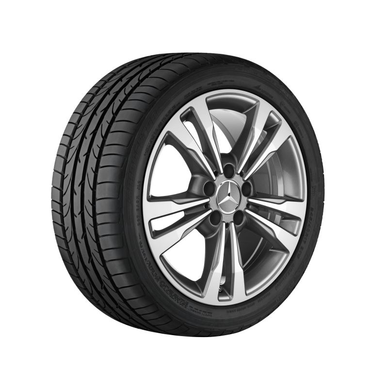 Mercedes-Benz Alufelge, 5-Doppelspeichen-Design, 17 Zoll, E-Klasse Mercedes-Benz Alufelge, 5-Doppelspeichen-Design, 17 Zoll, E-Klasse