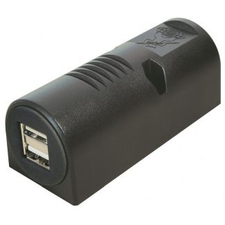 Aufbau-Steckdose mit Power USB Doppelsteckdose 12 - 24 V