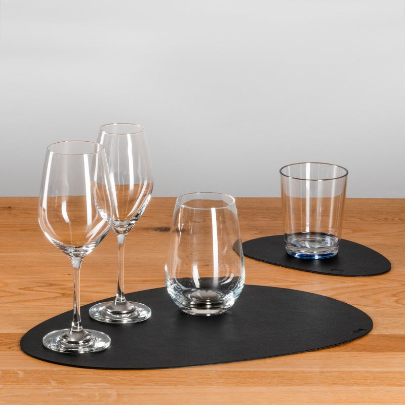 Silwy Metall-Nano-Gel-Platzset groß mit Leder-Coating BLACK Silwy Metall-Nano-Gel-Platzset groß mit Leder-Coating BLACK
