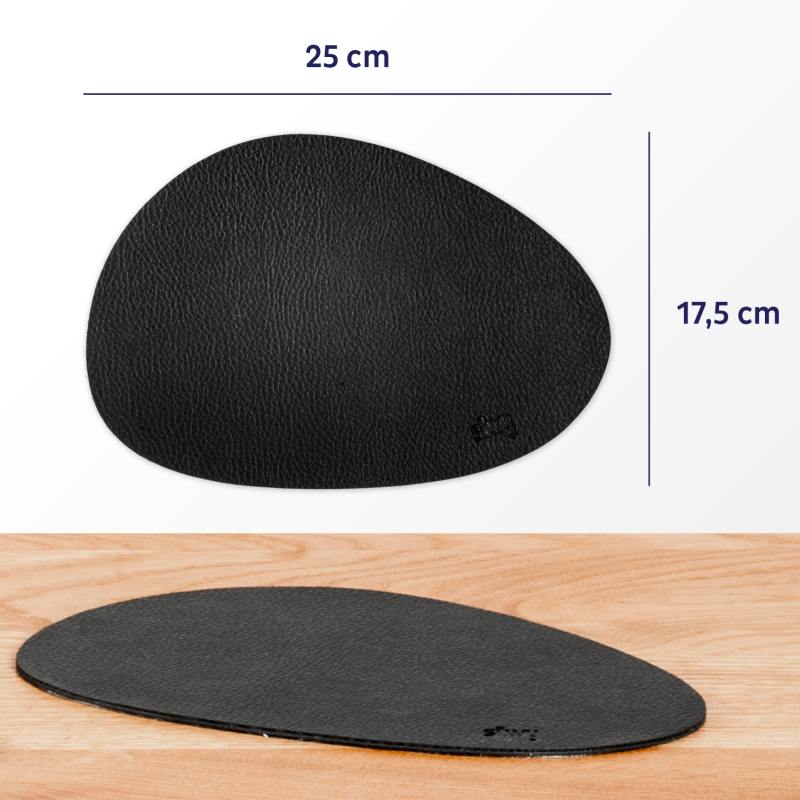 Silwy Metall-Nano-Gel-Platzset groß mit Leder-Coating BLACK Silwy Metall-Nano-Gel-Platzset groß mit Leder-Coating BLACK