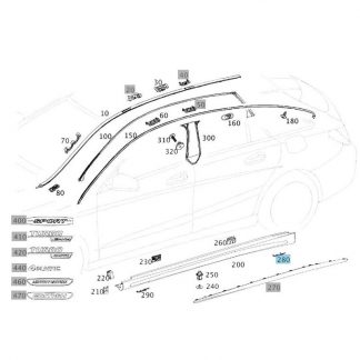 Mercedes-Benz, Wagenheber-Abdeckung CLA hinten rechts Mercedes-Benz, Wagenheber-Abdeckung CLA hinten rechts