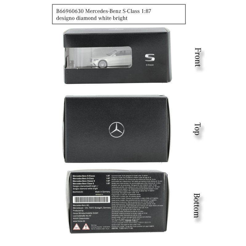 Mercedes-Benz S-Klasse Modellauto AMG Line, Maßstab 1:87 Mercedes-Benz S-Klasse Modellauto AMG Line, Maßstab 1:87