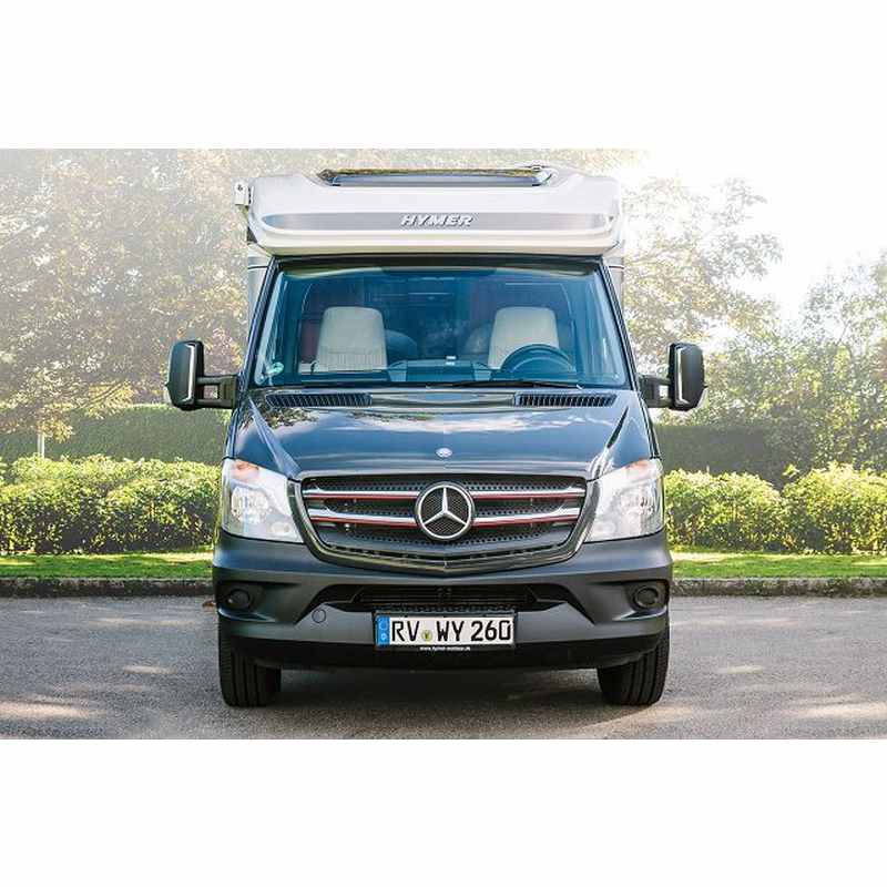 HYMER Kühlergrilldekor Chrom/Rot, Mercedes Benz HYMER Kühlergrilldekor Chrom/Rot, Mercedes Benz