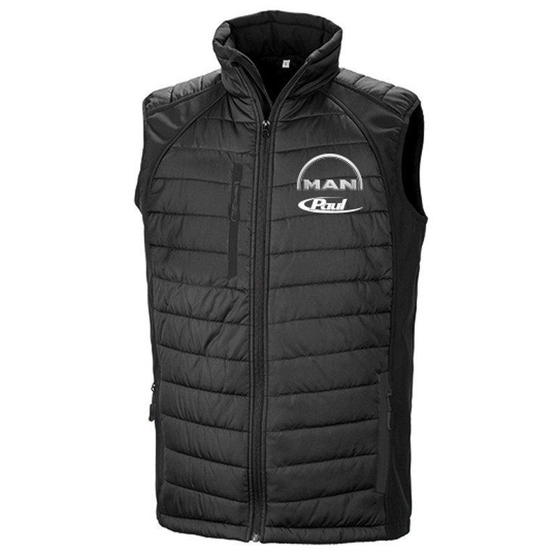 Bodywarmer Weste, MAN und Paul Logo Bodywarmer Weste, MAN und Paul Logo