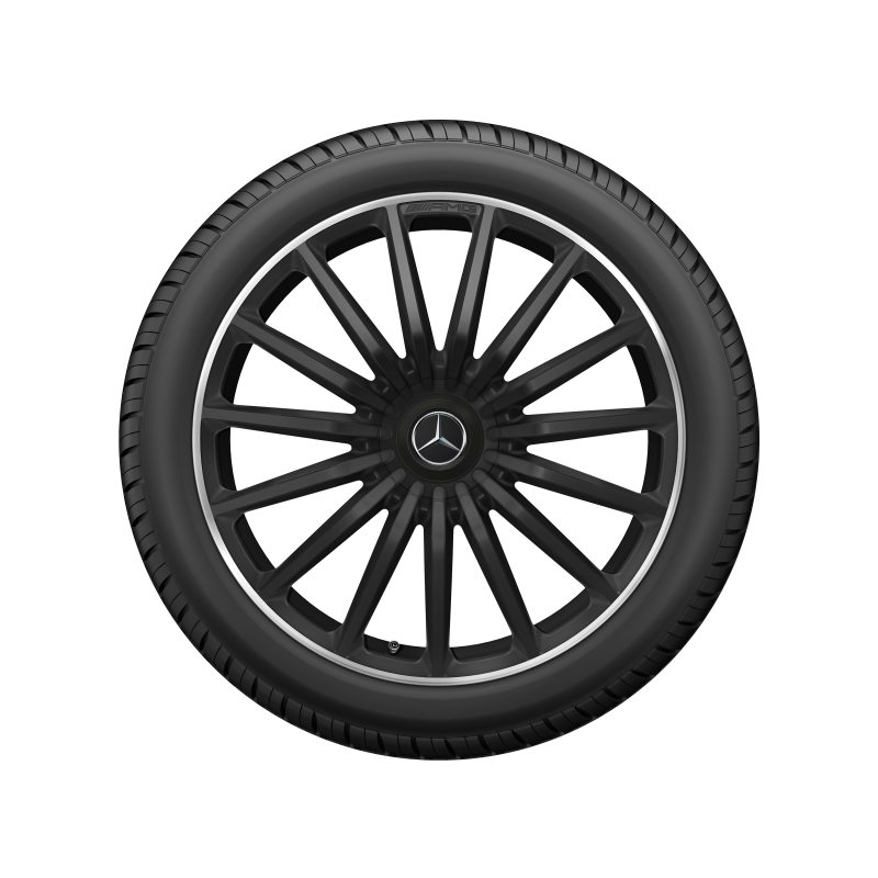 AMG Alufelge 20 Zoll, AMG GT X290, Vielspeichen-Design, Felgenhorn glanzgedreht AMG Alufelge 20 Zoll, AMG GT X290, Vielspeichen-Design, Felgenhorn glanzgedreht