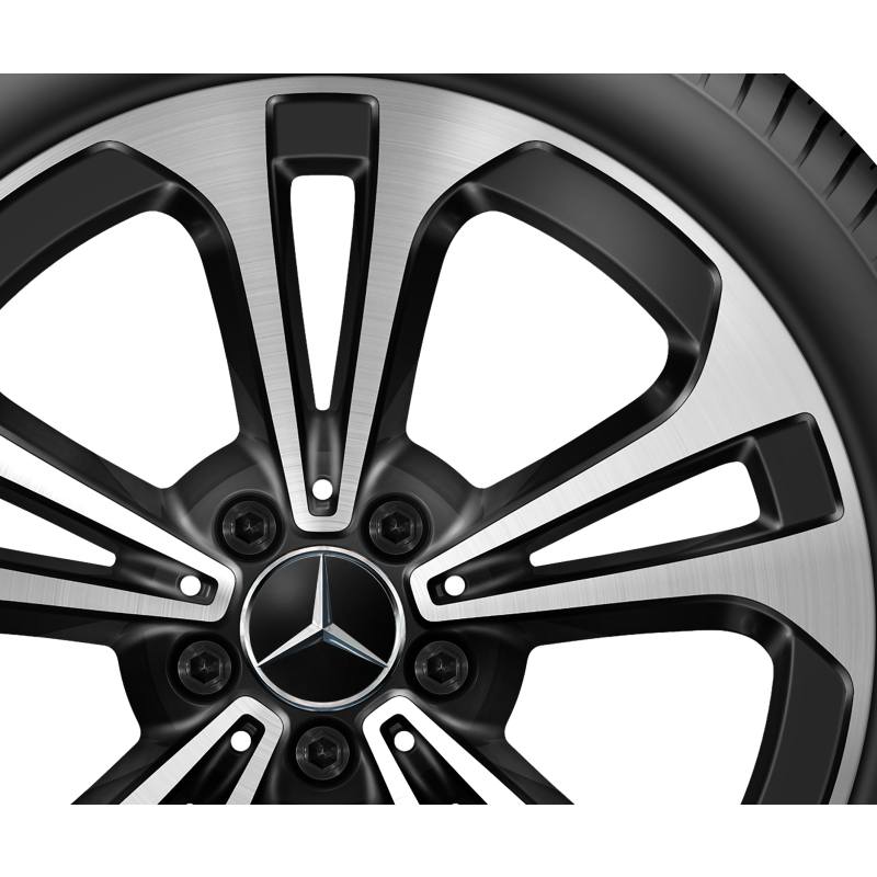 Mercedes-Benz Sommerkompletträder Satz, 18 Zoll, C-Klasse T-Modell und Limousine, 5-Doppelspeichen-Design Mercedes-Benz Sommerkompletträder Satz, 18 Zoll, C-Klasse T-Modell und Limousine, 5-Doppelspeichen-Design