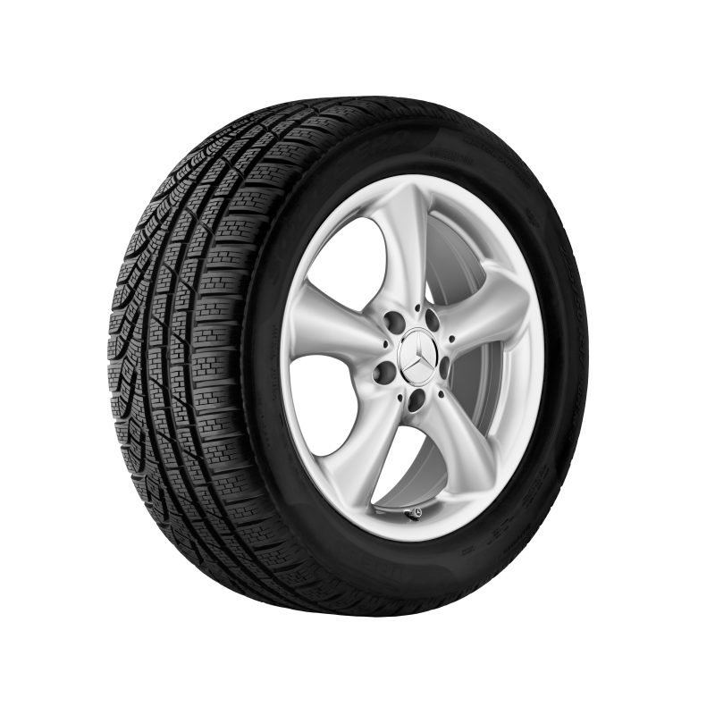 Mercedes-Benz Alufelge, 17 Zoll, C-Klasse 203, CLK 209, SLK 171, 5-Speichen-Design Mercedes-Benz Alufelge, 17 Zoll, C-Klasse 203, CLK 209, SLK 171, 5-Speichen-Design