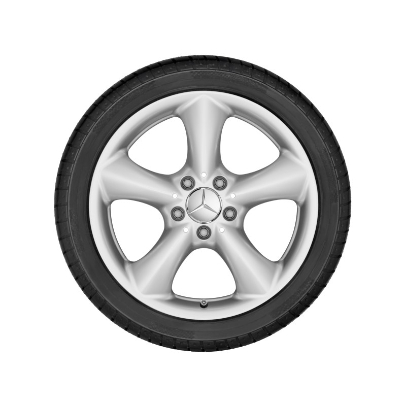 Mercedes-Benz Sommerkompletträder Satz, 17 Zoll, C-Klasse, CLK, SLK, 5-Speichen-Design Mercedes-Benz Sommerkompletträder Satz, 17 Zoll, C-Klasse, CLK, SLK, 5-Speichen-Design