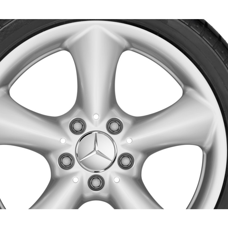 Mercedes-Benz Sommerkompletträder Satz, 17 Zoll, C-Klasse, CLK, SLK, 5-Speichen-Design Mercedes-Benz Sommerkompletträder Satz, 17 Zoll, C-Klasse, CLK, SLK, 5-Speichen-Design