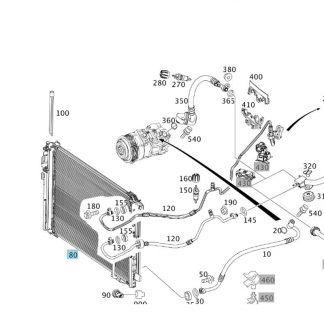 Mercedes-Benz Kältemittelkondensator Mercedes-Benz Kältemittelkondensator