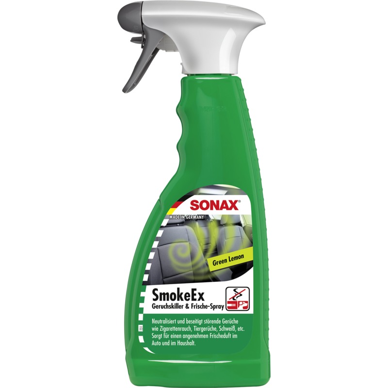 SONAX 02902410 SmokeEx Geruchskiller & Frische-Spray Green Lemon 500 ml SONAX 02902410 SmokeEx Geruchskiller & Frische-Spray Green Lemon 500 ml