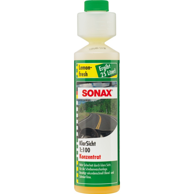 SONAX 03731410 KlarSicht 1:100 Konzentrat Lemon-fresh 250 ml SONAX 03731410 KlarSicht 1:100 Konzentrat Lemon-fresh 250 ml