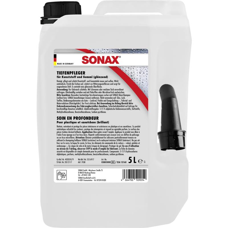 SONAX 03805000 TiefenPfleger Glänzend 5 l SONAX 03805000 TiefenPfleger Glänzend 5 l