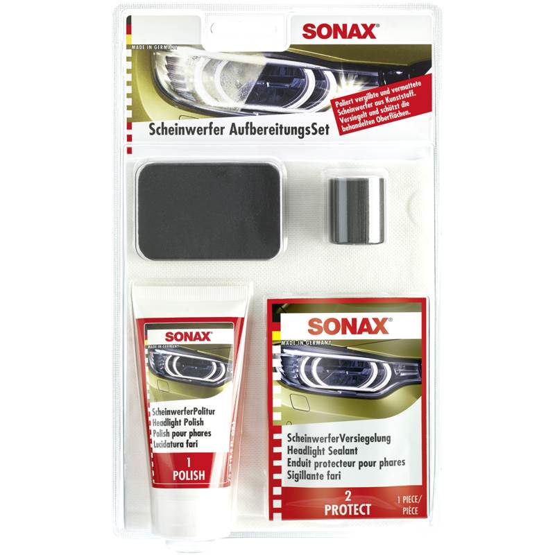 SONAX 04059410 Scheinwerfer AufbereitungsSet 89 ml SONAX 04059410 Scheinwerfer AufbereitungsSet 89 ml