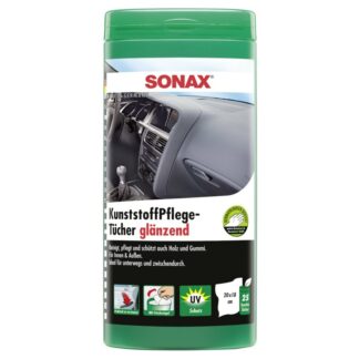 SONAX 04121000 KunststoffPflegeTücher glänzend Box 25 Stück SONAX 04121000 KunststoffPflegeTücher glänzend Box 25 Stück
