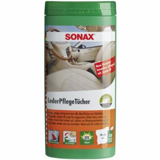 SONAX 04123000 LederPflegeTücher Box 25 Stück SONAX 04123000 LederPflegeTücher Box 25 Stück