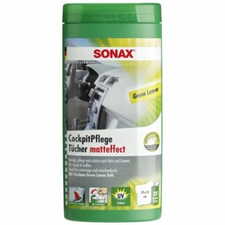 SONAX 04128000 CockpitPflegeTücher Matteffect Green Lemon Box 25 Stück SONAX 04128000 CockpitPflegeTücher Matteffect Green Lemon Box 25 Stück