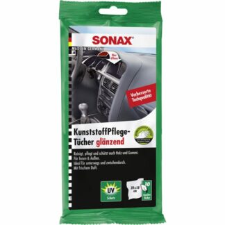 SONAX 04151000 KunststoffPflegeTücher glänzend 10 Stück SONAX 04151000 KunststoffPflegeTücher glänzend 10 Stück