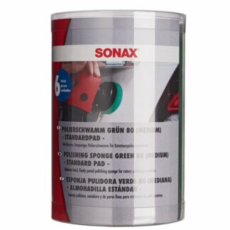 SONAX 04935410 PolierSchwamm grün 80 (medium) - Six-Pack- 6 Stück SONAX 04935410 PolierSchwamm grün 80 (medium) - Six-Pack- 6 Stück