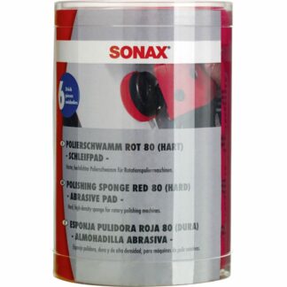 SONAX 04937000 PolierSchwamm rot 80 (hart) - Six-Pack- 6 Stück SONAX 04937000 PolierSchwamm rot 80 (hart) - Six-Pack- 6 Stück