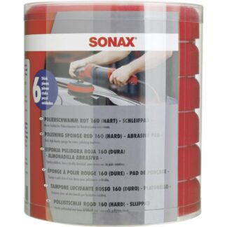 SONAX 04939000 PolierSchwamm rot 160 (hart) - Six-Pack- 6 Stück SONAX 04939000 PolierSchwamm rot 160 (hart) - Six-Pack- 6 Stück