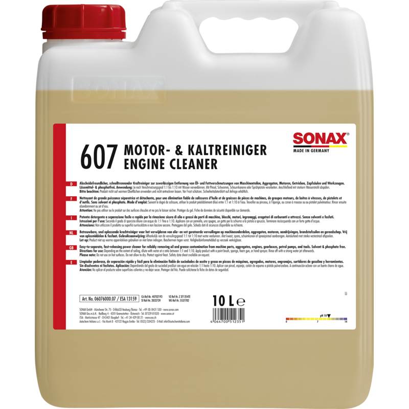 SONAX 06076000 Motor- & KaltReiniger /Engine Cleaner 10 l SONAX 06076000 Motor- & KaltReiniger /Engine Cleaner 10 l