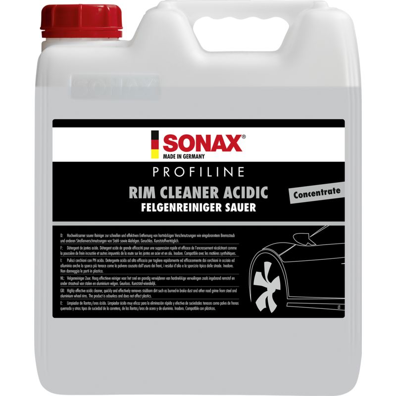SONAX 06516000 PROFILINE FelgenReiniger sauer Konzentrat 10 l SONAX 06516000 PROFILINE FelgenReiniger sauer Konzentrat 10 l