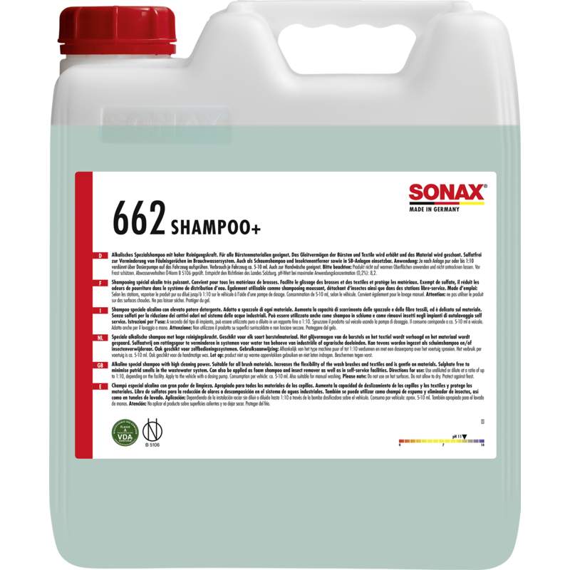 SONAX 06626000 Shampoo+ 10 l SONAX 06626000 Shampoo+ 10 l
