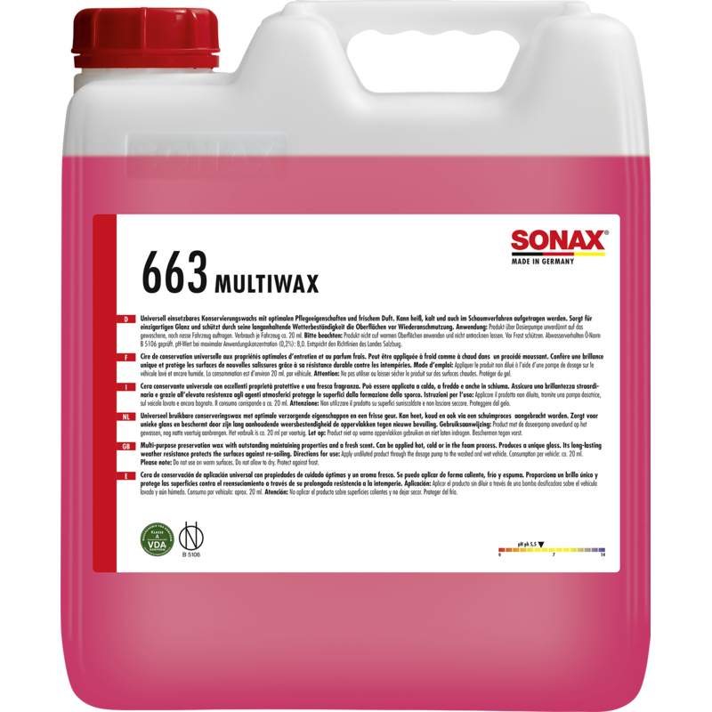 SONAX 06636000 Multiwax 10 l SONAX 06636000 Multiwax 10 l