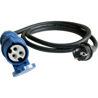 Kupplung CEE auf Schukostecker, ohne Kontrollleuchte Kupplung CEE auf Schukostecker, ohne Kontrollleuchte