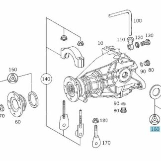 Mercedes-Benz, Teilesatz Dichtring Hinterachse, A 163 997 02 46 Mercedes-Benz, Teilesatz Dichtring Hinterachse, A 163 997 02 46