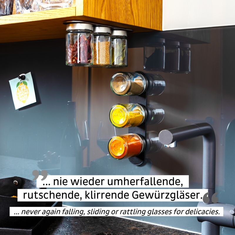 Silwy Feinkost-Magnetgläser BLACK & CLASSY 192 ml Silwy Feinkost-Magnetgläser BLACK & CLASSY 192 ml