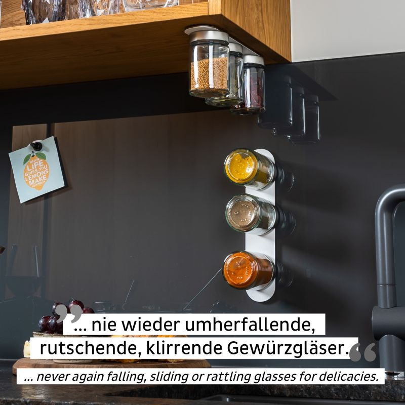 Silwy Feinkost-Magnetgläser WHITE & CLASSY 192 ml Silwy Feinkost-Magnetgläser WHITE & CLASSY 192 ml